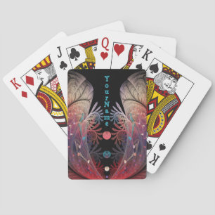 Baraja De Cartas Nombre de arte fractal de fantasía moderna abstrac