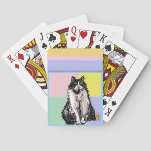 Baraja De Cartas Nombre de Chicas rosados para pasteles de gato de 