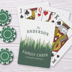 Baraja De Cartas Nombre de familia Ubicación de la cabina Bosque de