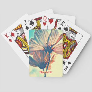 Baraja De Cartas Nombre de flor Cosmos Rosa