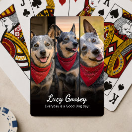 Baraja De Cartas Nombre de foto de perro Dicho lindo
