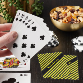Baraja De Cartas Nombre de franjas diagonales Purpurina de imitació