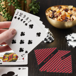 Baraja De Cartas Nombre de franjas diagonales Purpurina de imitació