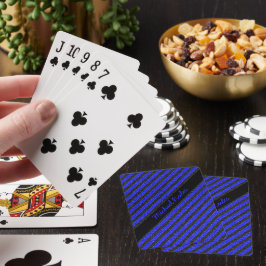 Baraja De Cartas Nombre de franjas diagonales Purpurina de imitació
