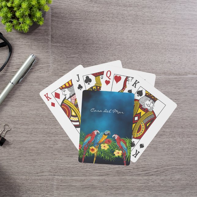 Baraja De Cartas Nombre de la casa tropical de los loros azules de  (Subido por el creador)
