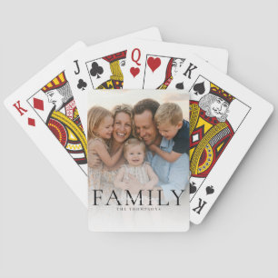 Baraja De Cartas Nombre de la familia de tipografía moderna regalo