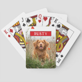 Baraja De Cartas Nombre de la foto del Mascota Personalizado person