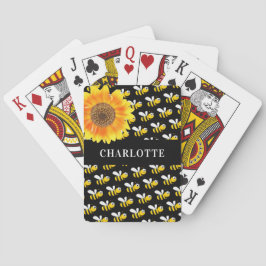 Baraja De Cartas Nombre del girasol de las abejas negras