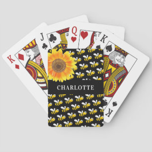 Baraja De Cartas Nombre del girasol de las abejas negras