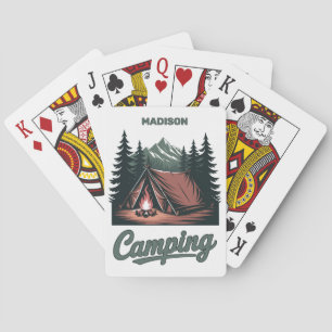 Baraja De Cartas Nombre Personalizado Camping