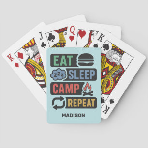 Baraja De Cartas Nombre Personalizado Camping