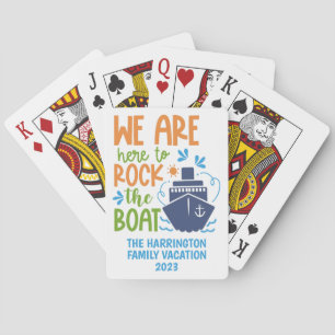 Baraja De Cartas Nombre personalizado / crucero de texto