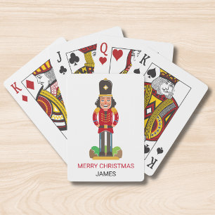 Baraja De Cartas Nombre personalizado de Navidades de soldados de j