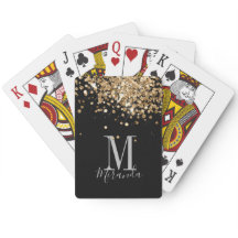 Nombre personalizado del monograma del purpurina d