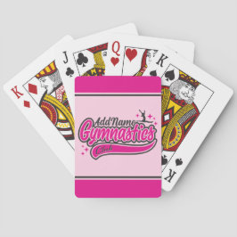 Baraja De Cartas NOMBRE personalizado Gimnasia de salto dividido de
