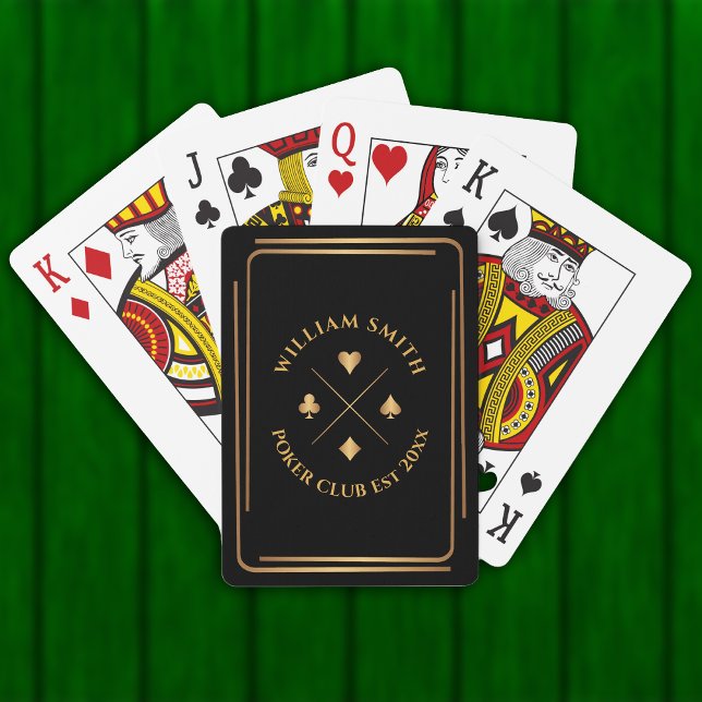Baraja De Cartas nombre personalizado juego de juegos de club de pó (Subido por el creador)
