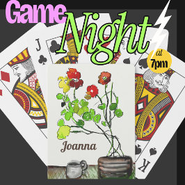 Baraja De Cartas ... Nombre personalizado Juegos de Arte Clásico