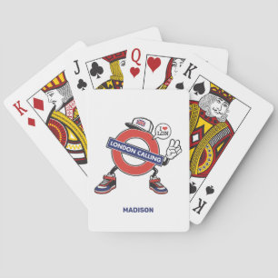 Baraja De Cartas Nombre personalizado Llamada a Londres