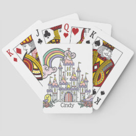 Baraja De Cartas Nombre personalizado Princess Castle