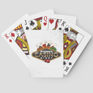 Baraja De Cartas Nombre personalizado Tarjetas de juego nocturno de