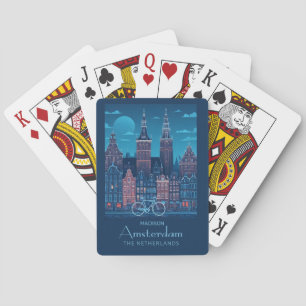 Baraja De Cartas Nombre personalizado / Texto Ámsterdam