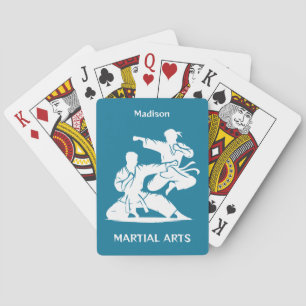 Baraja De Cartas Nombre personalizado, texto y color artes marciale