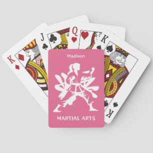 Baraja De Cartas Nombre personalizado, texto y color artes marciale