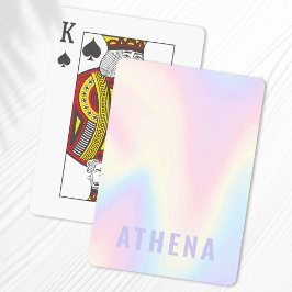 Baraja De Cartas Nombre suave color arcoiris moderno minimalista