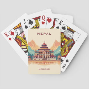 Baraja De Cartas Nombre y texto personalizados Nepal