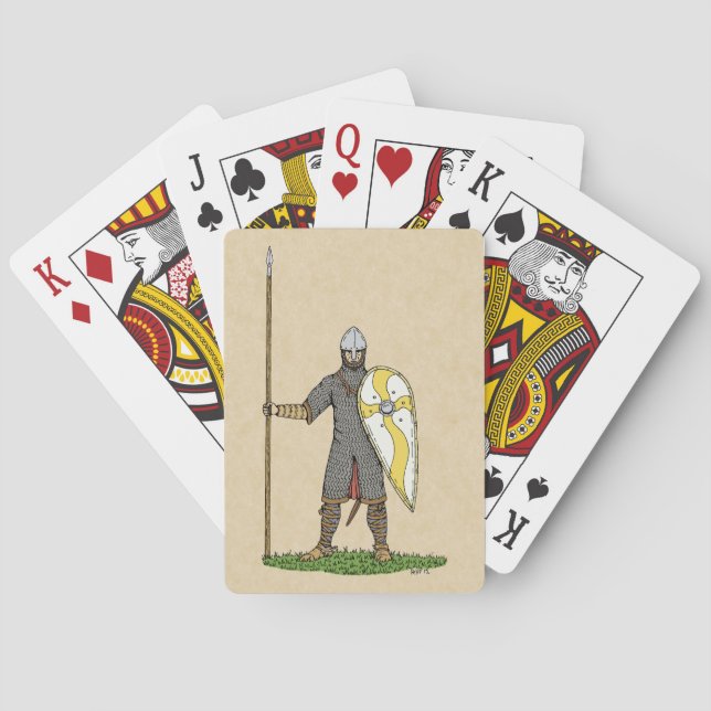 Baraja De Cartas Norman Knight Circa 1066 (Reverso)