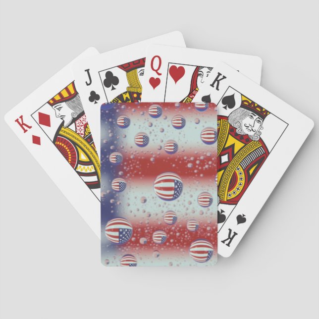 Baraja De Cartas Norteamérica, los E.E.U.U., WA, Redmond, bandera (Reverso)