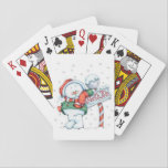 Baraja De Cartas North Pole Christmas Snowman<br><div class="desc">North Pole Christmas Snowman
Personalize a set of the world’s most well-known and respected playing cards. Made with patented casino quality paper and a color printing process that is second to none,  these cards are the mark of premium quality Bicycle has represented since 1885.</div>