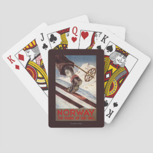 Baraja De Cartas Noruega - el hogar del esquí