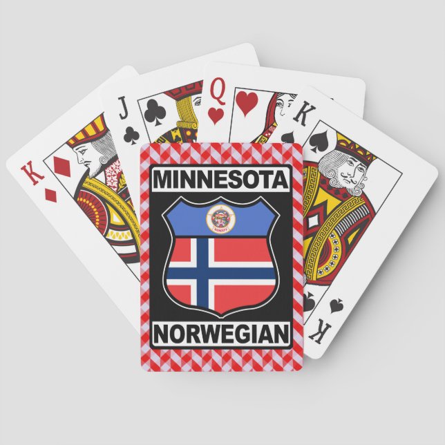 Baraja De Cartas Noruego Minnesotan American Card Decks (Reverso)