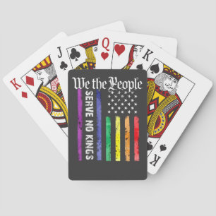 Baraja De Cartas Nosotros el Pueblo No Servimos a Ningún Rey LGBT D