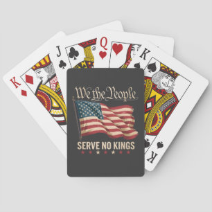 Baraja De Cartas Nosotros El Pueblo No Servimos A Ningún Rey USA Pa