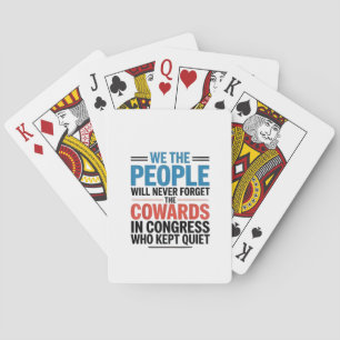 Baraja De Cartas Nosotros el Pueblo Nunca Olvidaremos a los Cobarde