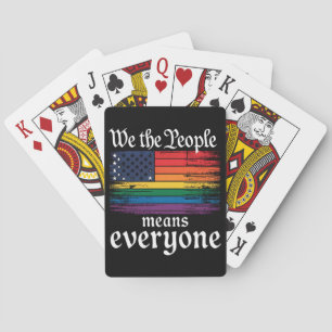 Baraja De Cartas Nosotros, el pueblo, todos los estadounidenses mar