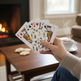 Baraja De Cartas Nostalgic Holiday Icons Playing Cards