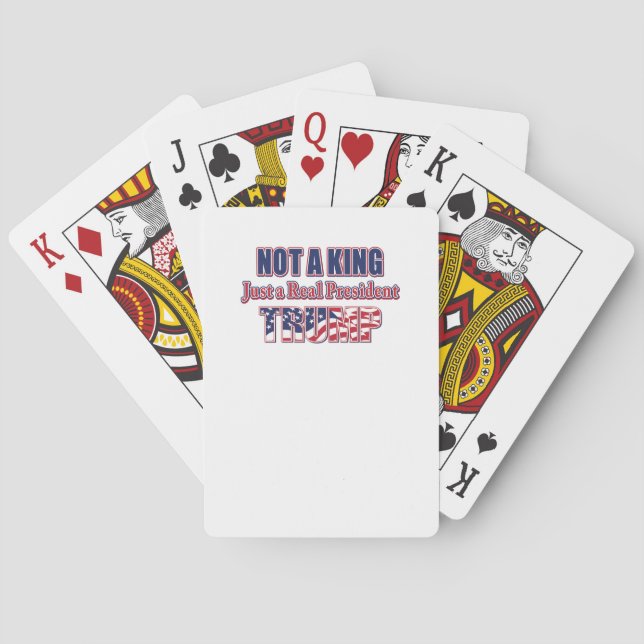 Baraja De Cartas Not a King Just a Real President (Reverso)