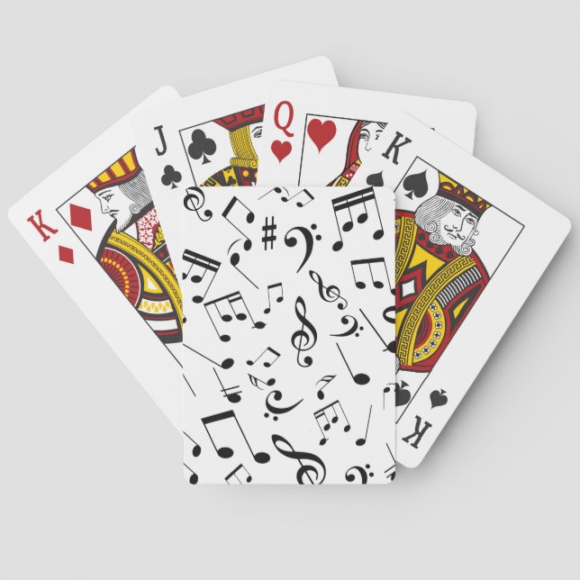 Baraja De Cartas Notas musicales 3 (Reverso)