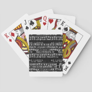 Baraja De Cartas notas musicales gruesas