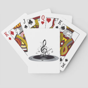 Baraja De Cartas Notas musicales sobre un álbum