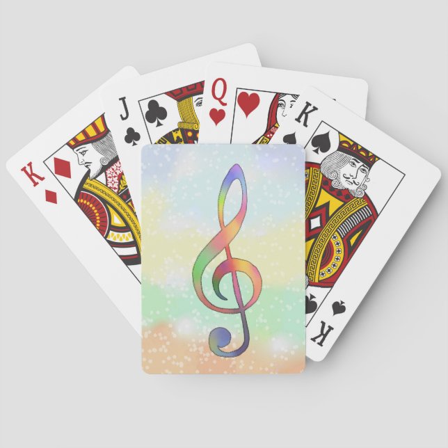 Baraja De Cartas Notenschlüssel   (Reverso)