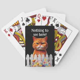 Baraja De Cartas Nothing to see here .. cat humor