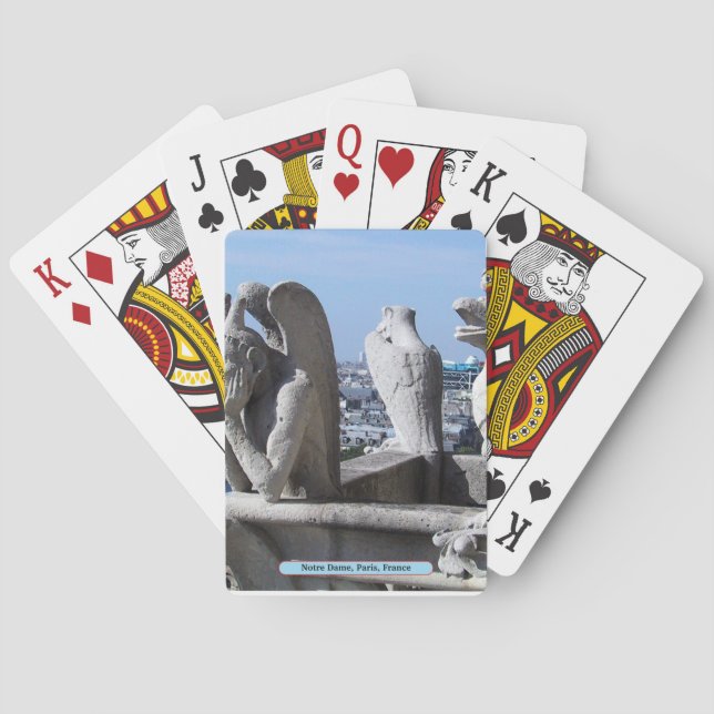 Baraja De Cartas Notre Dame, París, Francia (Reverso)