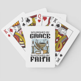 Baraja De Cartas Nourished by Grace, Sustained by Faith Design