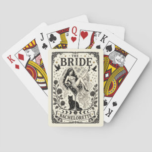 Baraja De Cartas Novia Bruja Personalizada Favor de Coven Despedida