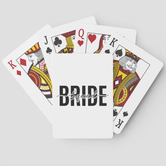 Baraja De Cartas Novia Chic Squad Despedida de Soltera (Reverso)