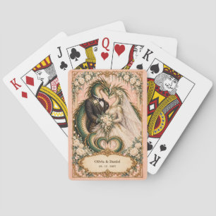 Baraja De Cartas Novia y Novio Basilisco Personalizados Favor de Bo